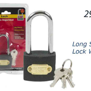 29260 - 67517 Long Shackle Pad Lock W / Keys 1.2"