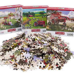59740 - 75560  1000Pc Farmall Puzzle W/Poster Asst