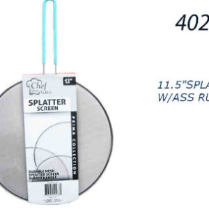 40214 - CH11173  11.5" Splater Scren W/Ass Ruber Handle