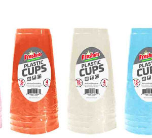43658 - CH91064  16oz/475ml Set Of 4PC Plastic Cups