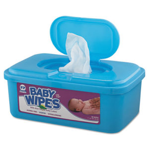 46836 - Baby Wipes 80ct Tub Blue