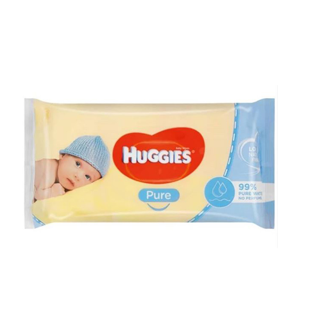 46845 - Baby Wipes Huggies Pure 56pc