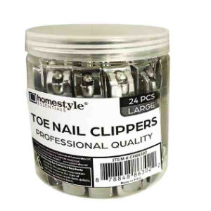 57310 - CH86302 24Pcs Toe Nail Clipper in Jar