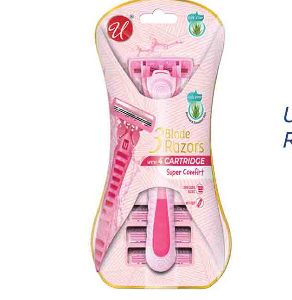 55551 - 89007 1 Razor + 3 Cartridges Ladies
