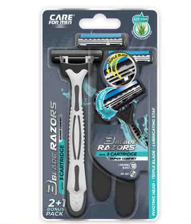 55529 – 89010 3Pk Triple Blade Men Razors – Ramsey Distributors