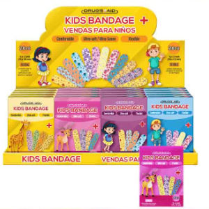 56101 - CH11098 20Pk Kids Bandage 4 Asst