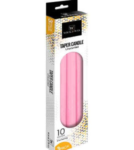 59030 - 96508  10" Taper Candle Pink 3Pk