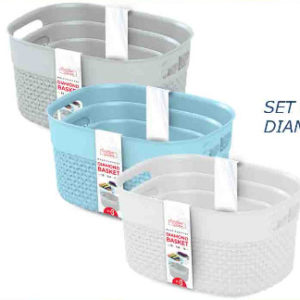 46724 - PK80047  Set Pf 3PC Diamond Basket S/M/L