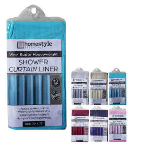 48668 - CH10241 PVC Showe Curtain Liner Ass