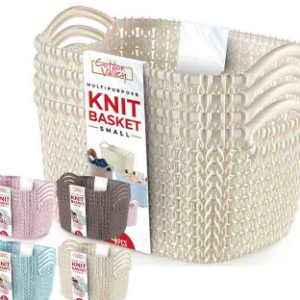 48628 - PK80043 2.2L Set Of 4PC Knit Basket Small
