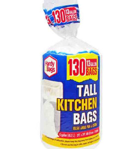 45512 - 86707  Garbage Bag Roll 13Gal 130CT