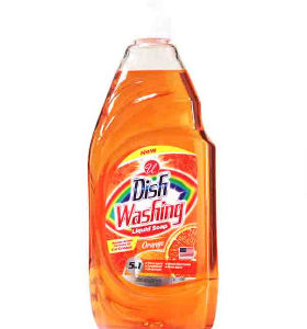 38070 - 10004-3 25oz Dish Washing Liq. Orange