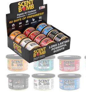 55271 - 2774/4660 Scent Bomb Organic Cans 12Ct Display