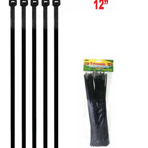 14026 - TS-11812B 50/100 HD 12" Blk Cable Tie