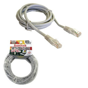 14069 - SN-C5E-25GY Cat-5E 25" Gray