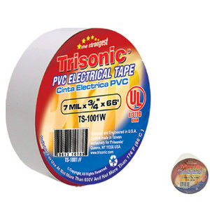 37176 - PVC Electrical Tape White  TS-1001-W   10pk