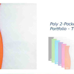 21234 - 3183 Poly 2-Pockets Portafolio Two Tone