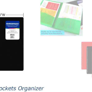 21232 - 3163 Poly 8 Pockets Organizer