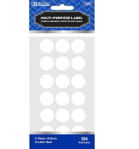 22202 - 3808 White Label 3/4 Round 504Pk