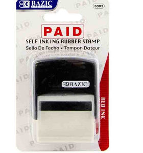 22282 - 6303 Paid Self Inking Rubber Stamp