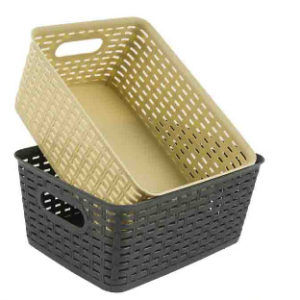 41967 - 60949 Plastic Storage Basket Asst