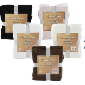 29228 - 67329 Simply Home Flannel Throw 50x60 Asst