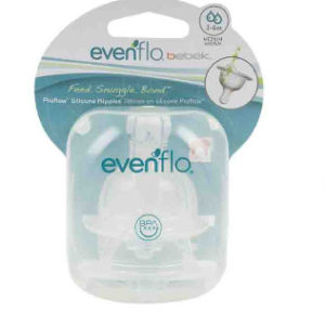 29101 - 72478 2Pk Evenflo Bottle Nipple 3-6M