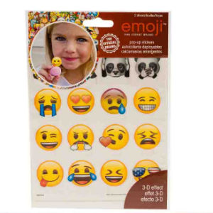 29005 - 90737 2 Sheet Emoji Pop-Up Sticker
