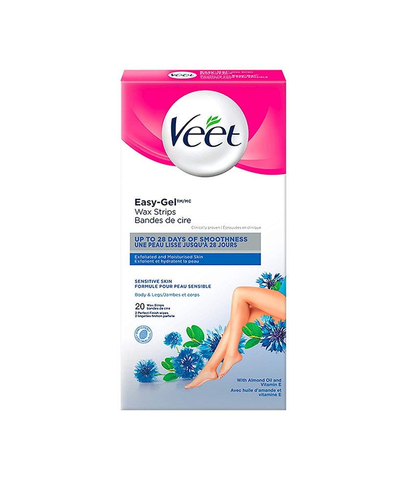 58296 HB25102 Veet Wax Strips Sensitive Skin 20ct Ramsey Distributors