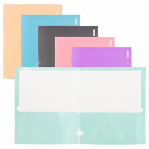21018 - 2178 GLOSSY LAMINATED PASTEL COLOR 2POCKET COLOR