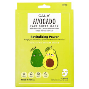 56638 - 67163  AVOCADO SHEET MASK (5 PKS)
