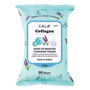 56698 - CALA MAKEUP REMOVER CLEANSING TISSUES: COLLAGEN (30 SHEETS)