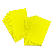 21834 - 5030 22"X28" POSTER BOARD FLUORESCENT YELLOW 25CT