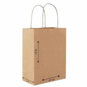 48022 - 91397 BROWN PAPER BAGS DOCENA