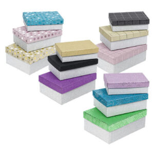 12653  - Decorative Gift Boxes, Multicolor, Set of 3, Assorted