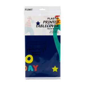 33104 - 85748  Flomo Plastic Printed Tablecover - 54x108" - Dinosaur Design