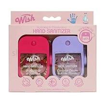 58292 - 1.2OZ 2PK WISH LIQUID HAND SANITIZER SPRAY WITH SILICONE